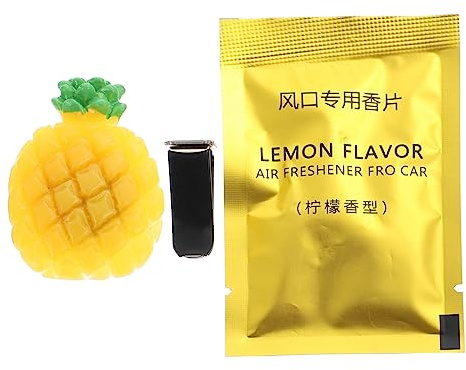 TOPBATHY Car Vent Clip Pineapple Air Freshener Essential Oil Diffuser for Car Air Conditioner Vent for Travel and Daily Use