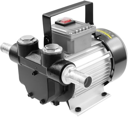 Pompa elettrica per gasolio, 220 V, 550 W, 2800 giri/min, pompa per carburante gasolio bio autoaspirante, con valvola by-pass, avvolgimento in rame e accessori, per rifornimento di carburante di