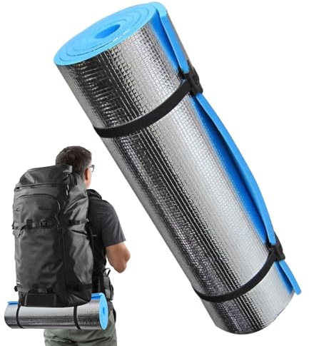 Estera De Yoga - 72,83 X 19,69 X 0,39 Pulgadas, 220 G, Cojín De Fitness Ligero, Espuma EVA De Aluminio | Hogar Gimnasio Estudio Danza Entrenamiento Camping Playa Picnic Exterior Uso Interior
