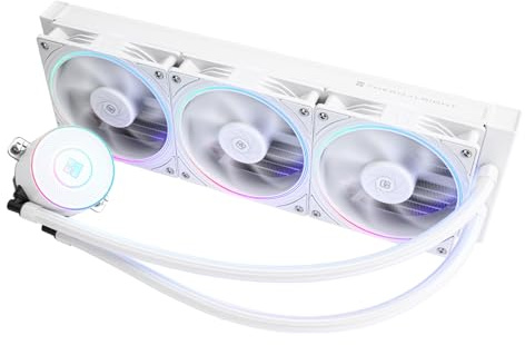 Thermalright TR Aqua Elite 360 V5 ARGB White CPU-Flüssigkeitskühler, Pumpengeschwindigkeit 2800 U/min, 397 x 120 x 27 mm, Kompatibel mit AM4/AM5, Intel LGA115X/1200/1851/1700