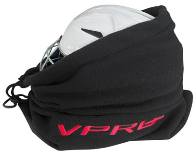 VPRO Ice Hockey Helmet Storage Bag - Black with Drawstring Closure, Universal Fit for Sports Helmets