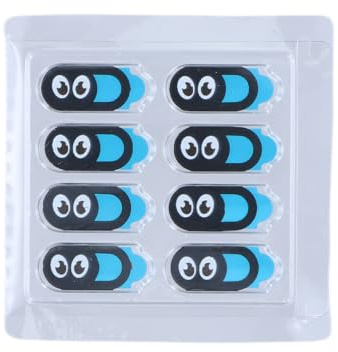 Daleweo Copri Webcam, Adatta A Laptop, Smartphone E Tablet, Copriobiettivo, Pratico Design Scorrevole (Confezione da 8)