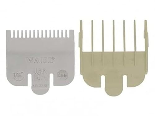 WAHL Nylon Attachment Combs, #0.5&1.5, 1.5&4.5mm, Peines guía para cortapelos, accesorios, protectores profesionales para cortapelos, Super Taper, Taper2000, Senior, Magic Clip, Legend, Balding