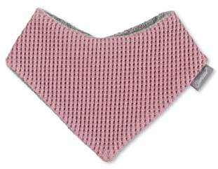 Sterntaler Baby Unisex Halstuch - Kinder Waffeloptik aus Viskose Mit Klettverschluss - Rosa, 1