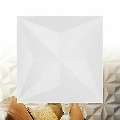 3D Wandpaneele, 12 Stück DIY Kunststoff Wandhintergrund Wanddeko Wandverkleidung Deckenpaneele Platten Paneele 12 x 12 