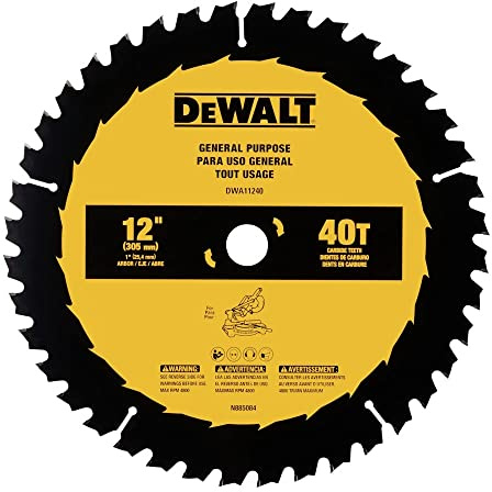 DEWALT 12 in. 40T General Purpose Saw Blade (DWA11240)