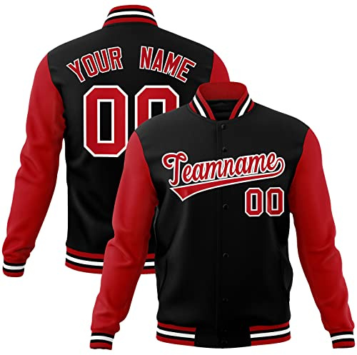 KXK Custom Men/Women/Youth Varsity Baseball Jacket Blend Letterman Jackets Stitched Personalized Name Number Logo Big Size