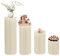HarBin-Star - 4 Stück Hochzeit Karton Blumensäule Vasen (40cm, 60cm, 80cm, 100cm), Faltbare Zylinder Blumenboden Vase mit PVC Platten, Zylindrischer Displayständer, Karton Vasen für Hochzeit, Party