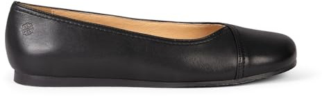miMaO Ballerines en Cuir pour Pieds Larges Noir, EU 39