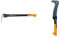 Fiskars Lange Hand-Sappie zur Holzbearbeitung, Länge: 78,5 cm, Gehärtete Stahlklinge/Glasfaserverstärkter Kunststoffgriff & Machete, Länge: 50,5 cm, Antihaftbeschichtet, Gehärtete Stahlklinge