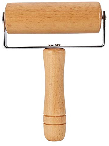 Watris Veiyi Small Rolling Pin, Wooden Dough Roller, Non-Stick Pizza Roller, Dough Baker Roller Set for Home Kitchen Baking Cooking(Type 2)…