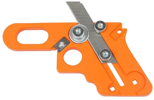 Qurygin Coupe Bordure De Placage – Coupe-chanfrein Télescopique, Coupe-Bordure Droite À Bande Manuelle, Efficace pour Le Travail du Bois Et L'amélioration De L'habitat, Outil De Coupe anuel