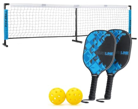 Baseline Pickleball Paddles Set, Pickleball Rackets with Accessories, Premium Wooden Paddles and Balls Indoor and Outdoor Use