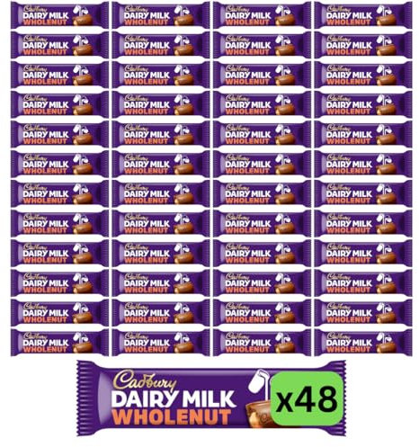Full Box Cadburys Chocolate bars (48x45g Dairy Milk Whole Nut)