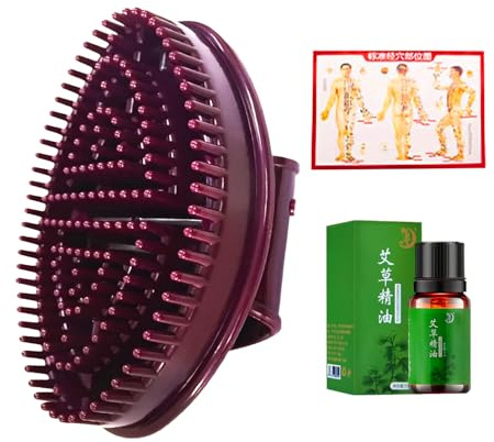 Meridian Pressure Brush Handheld Muscle Massager Point Map Scalp Care