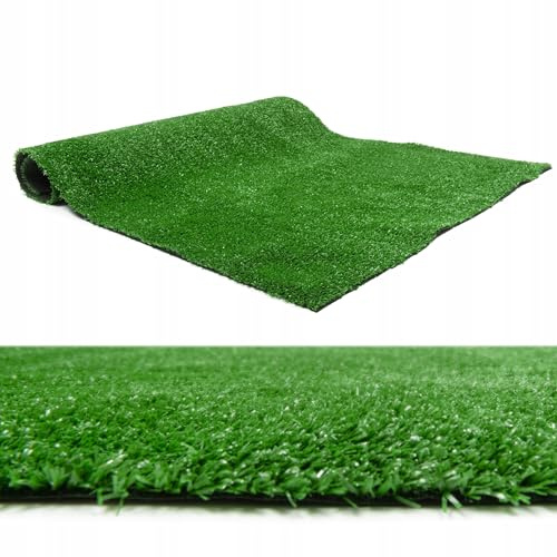 Yulun0328 Artificial Grass Roll - 15mm Realistic Fake Grass Mat, Astro Turf for Backyard, Balcony Flooring, Dog Grass Pee Pad - Durable Self-Draining, Indoor/Outdoor Plastic Grasse Turf (0.5m X 2m)