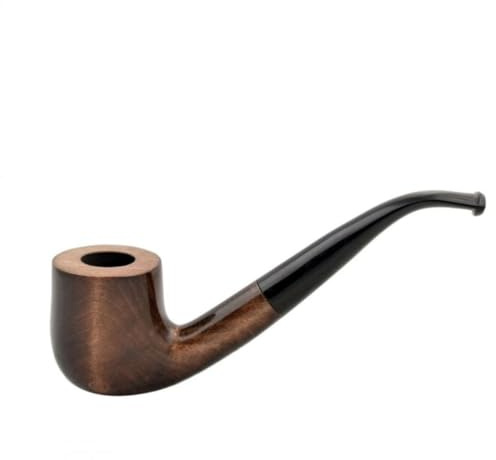 Mr. Brog Tobakspipa OLD BOY No. 38 – böjd Billiard-visselpipa av päronträ, förkolnad kammare, 3 mm metallkylare, handgjorda i Polen – längd 145 mm, höjd 44 mm, djup 38 mm (valnöt)