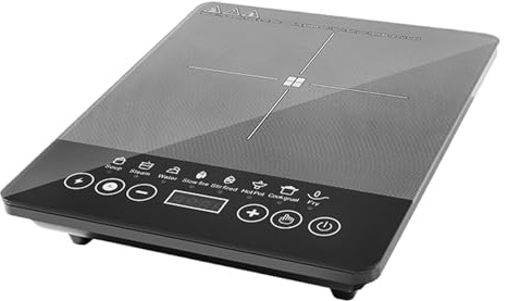 Induktionshäll, bärbar elektrisk kokplatta, 110 V-220 V, tallriksbrännare bänkskiva, köksredskap, utomhusresor, RV, kontor, hus, matlagning, för användning