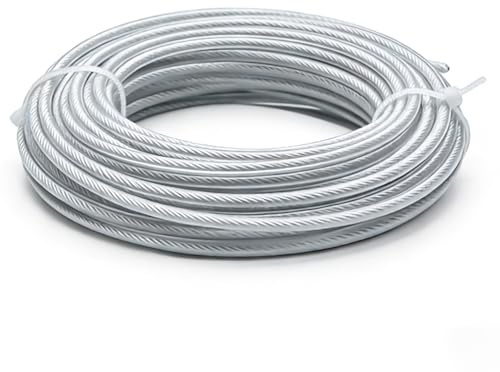 Hilo de corte de 3,0 mm x 41 m, hilo de acero de nailon, hilo de desbrozadora, hilo para desbrozadora, hilo de repuesto para desbrozadora para desbrozadora para hierba de hierba y jardín