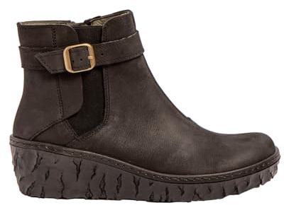 El Naturalista Damen Keilstiefeletten Yggdrasil, Frauen Stiefeletten,Keilstiefel,Wedge Boots,Keilabsatz,Wedge Heel,warm,Black,36 EU / 3.5 UK