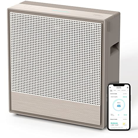 COWAY Air Purifiers for Home Large Room Up to 1,860 ft², Washable Pre-Filter and HEPA Filter for Smoke, Allergies, Pet Dander, Odor, AQI, App Control, Smart, 3yr Warranty, Airmega 250S Wifi