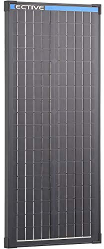 ECTIVE Solarpanel MSP 50 Black - 50W, 2,67A, 36 Zellen, für 12V 24V Batterieladeregler - Monokristallines Solarmodul, Camping Garten Solaranlage für Powerstation, Solargenerator, Solarladegerät