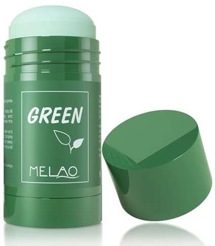 Green Clay Mask for Face, Poreless Deep Cleanse Mask, Blackhead Remover with Green Tea Extract, Deep Pore Cleansing, Moisturizing & Oil Control Green Tea Facial Cleanser for All Skin Types