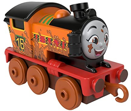 Thomas & Friends Fisher Price Mud Run Nia - Trenino giocattolo da spingere per bambini dai 3 anni in su