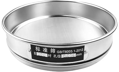 Setaccio Multiuso in Acciaio Inossidabile Setaccio a Rete Setaccio Tamburo - 20 cm - Ideale per la Preparazione, la Cottura e la Cottura di cibi. (Colore : 35 Mesh 0.5mm)