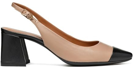 Geox Escarpins D Giselda B pour Femme, Noir Nude., 42 EU