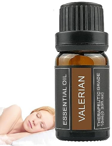 SHRIGM Oli Essenziali per Sonno per diffusore | Olio Essenziale profumato | Oli per aromaterapia, Olio Essenziale di valeriana, fragranze Naturali per Candele, Olio per diffusori, 10 ml