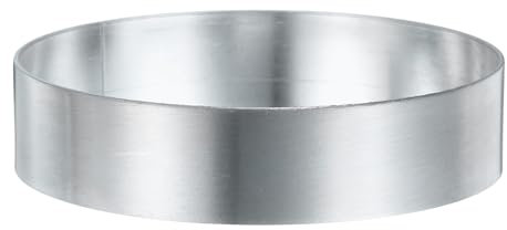 QUARKZMAN Anello per Torta Rotondo 3.15 x 1 Pollice in Acciaio Inossidabile Senza Saldature per Dolci Specchio Rivestito per Cottura di Dolci frittella Inglesi e Crumpet Strumento