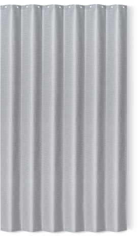 Amazon Basics Tenda da doccia in poliestere, dallo stile moderno, ad asciugatura rapida, 183 x 183 cm, Grigio scuro