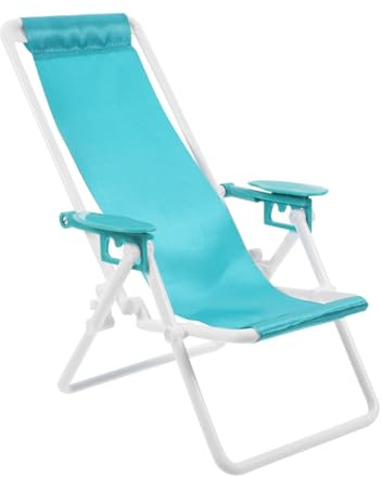 Homoyoyo 6.56 * 4.76 * 4.52Inch Ergonomic Beach Chair Lightweight Folding Outdoor Chair Mini Beach Lounger Portable for Camping Hiking