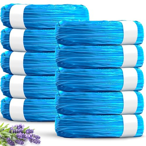 Nappy Bin Refills 10-Pack (10m each) Diaper Pail Refill Bags Compatible with Tommee Tippee Sangenic Tec/Simplee Sangenic/Twist & Click,Powerful Odor Lock Disposal Nappy Bags,Plant Scent