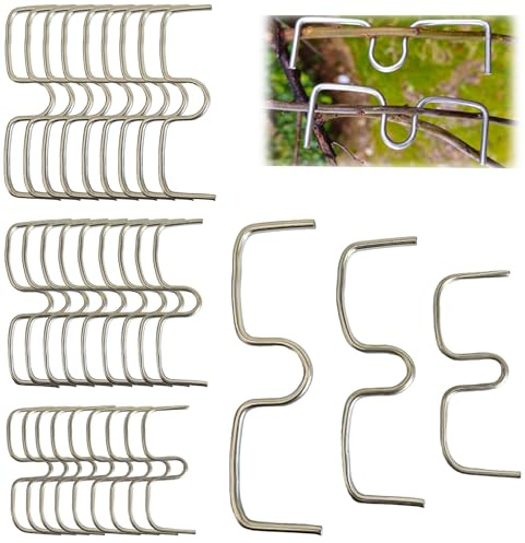 poraceous 30 stycken grenstöd för fruktträd, 13/10/8 cm metall M formad grenspridare, grenspridare för fruktträd, grenhållare, för trädgårdsträd, fruktträdgren, trädgårdsväxande stöd