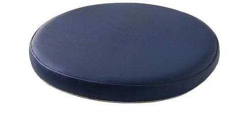 ponpfden Cojín redondo de piel sintética impermeable para silla, 30 cm, 35 cm, 40 cm, cojín redondo de espuma viscoelástica, cojín antideslizante con diseño de cremallera extraíble