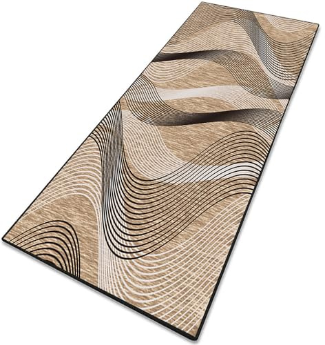 Hall Löpare Smala Mattor 75 x 190 cm Lätt, Tvättbar Och Halkfri Smal Matta I Speciallängd Gummilöpmatta för Hallen för Kök Hall Entré Tvättstuga, D