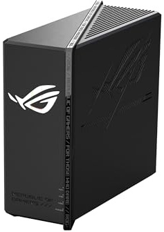 ASUS ROG Strix GS-BE12000 WiFi 7 Tri-Band Router, 12000 Mbps, 20G Wired Capacity, 3,000 sq. ft. Coverage, 2.0GHz Quad-core CPU, Game Acceleration, Triple-Level Security, AiMesh Compatible