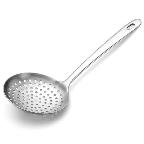 Schaumlöffel Edelstahl 30 cm – Sieblöffel, Abseihlöffel