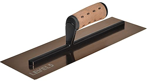 LEVEL5 35,6 cm Trockenbau Maurerkelle | dreifach gehärteter Edelstahl | schlagfester Griff | Blech Gyprock Wandbrett Gipskarton | 4-962