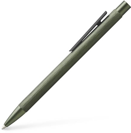 Faber-Castell 146155 - Kugelschreiber Neo Slim Aluminium, Minenstärke M, olivgrün