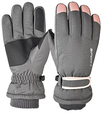Toyosport Winter Ski Snowboard Handschuhe: Schneehandschuhe Thermo wasserdichte Handschuhe Winddichte Winterhandschuhe für Damen Herren Skifahren Walking Radfahren