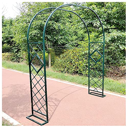 Arco Per Rose Rampicanti, Decorazione Giardino, Garden Pergolas Metallo Antiruggine Arco Da Giardino Sostegno Per Piante Rampicanti (Color : Verde, Size : 140x230cm）