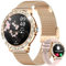 LIGE Smartwatch Damen mit Telefonfunktion, 1.32 Diamant Fitnessuhr Damen für IOS Android mit Menstruationszyklus, Smart Watch Armbanduhr