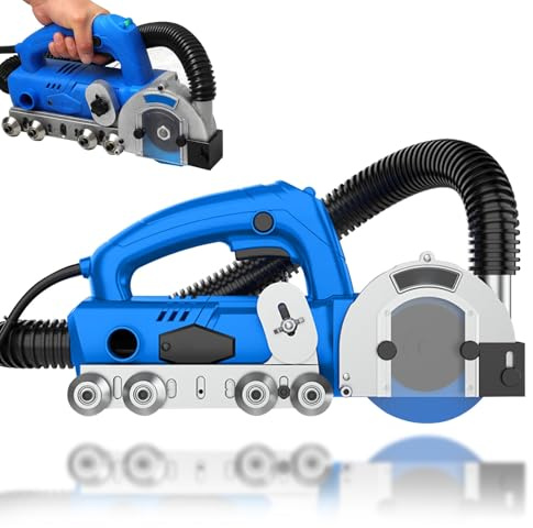 Nettoyeur de joints de carrelage électrique, 9 000 tr/min, moteur en cuivre pur de 1 200 W, nettoyeur de joints de carrelage sans poussière avec sac à poussière