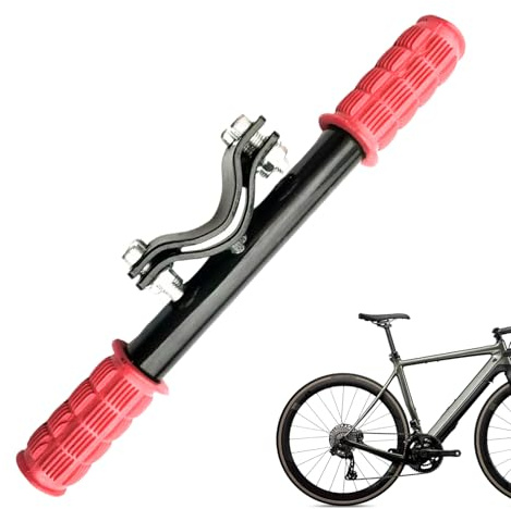 Cycling Rear Seat Handle, Rear Bike Handlebar Attachment, Fits Diameter 1-1.25in Back Rack Connector, Strong Grip for Kids and Adults, Sturdy Accessory, Safe Support for Long Travel Road