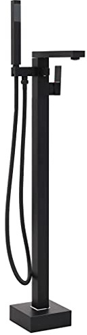 Genérico Grifo para bañera de pie Acero Inoxidable Negro 90 cm,Bricolaje,Fontanería,Piezas y Herramientas para componentes de fontanería,Accesorios de bañera,Grifos de bañera,145096
