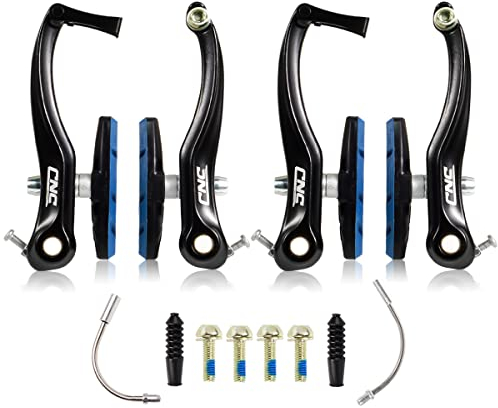 CNC Fahrrad V Bremse,Fahrrad V-Brake,Aluminium Fahrrad Bremsen Set für Cityrad Rennrad MTB/BMX.