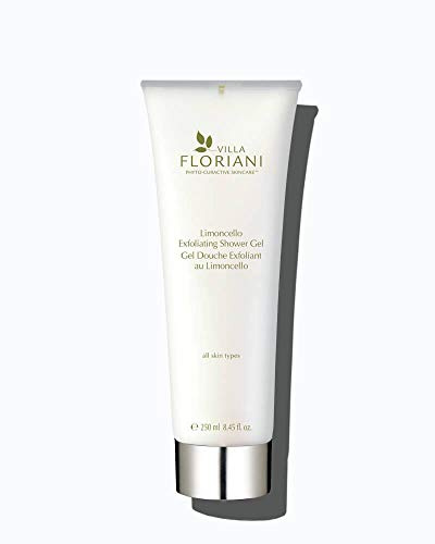 Villa Floriani Limoncello Exfoliating Shower Gel – Sulfate-Free 3-in-1 Body Wash for Rough Skin & KP | Lemon Peel & Hyaluronic Acid – Smooth & Refresh Skin – Made in Italy, Cruelty Free (8.45 fl oz)